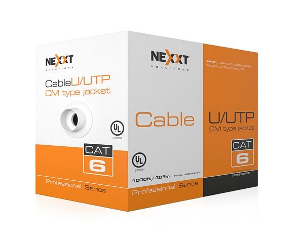 Nexxt Professional Cat6 UTP Cable 4P 24AWG CM 305m GR
