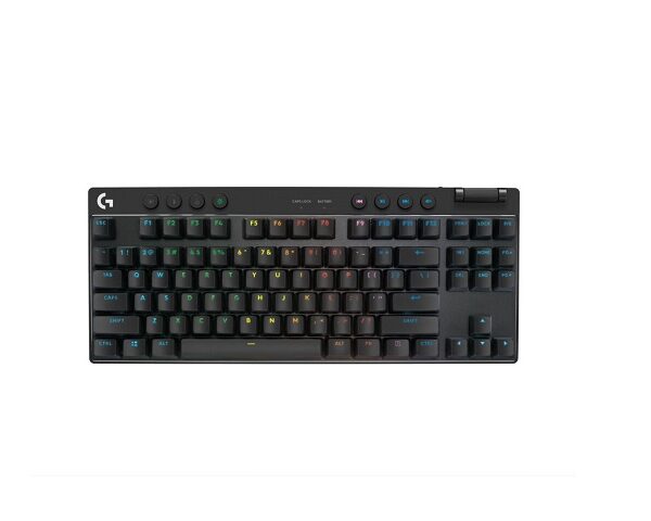 Logitech G PRO X TKL LIGHTSPEED Wireless Gaming Keyboard, Tactile Switches (GX Brown), Black