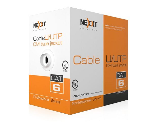 Nexxt Professional Cat6 UTP Cable 4P 24AWG CM 305m BL